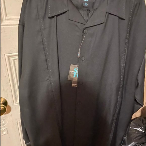 New Steve Harvey XXL 2XL Celebrity Edition Black Shirt Jacket - Picture 2 of 5